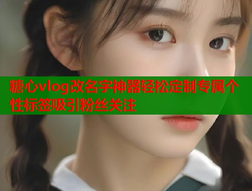 糖心vlog改名字神器轻松定制专属个性标签吸引粉丝关注