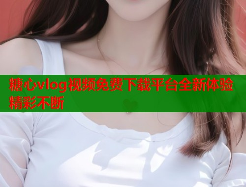 糖心vlog视频免费下载平台全新体验精彩不断