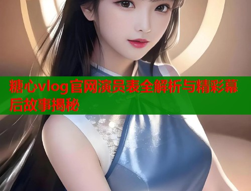 糖心vlog官网演员表全解析与精彩幕后故事揭秘